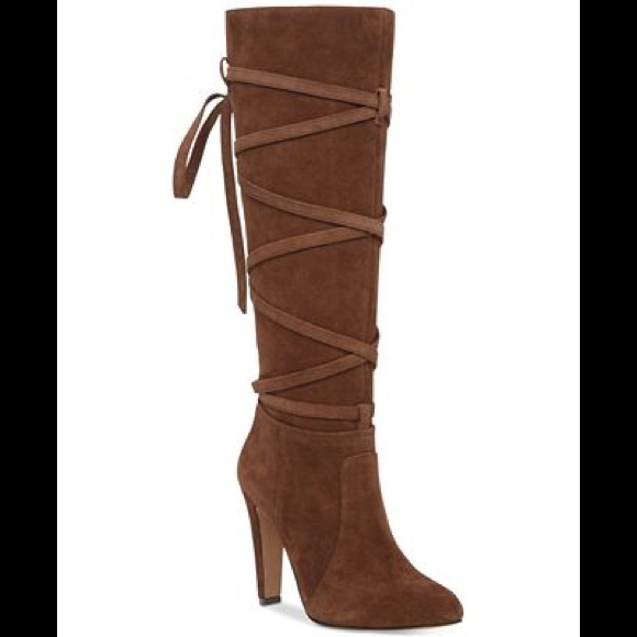 Vince Camuto Shoes - 🇺🇸Vince Camuto Millay Crisscross Heeled Knee High Boots
